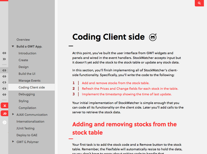 GWT Project website - Fonts In Use